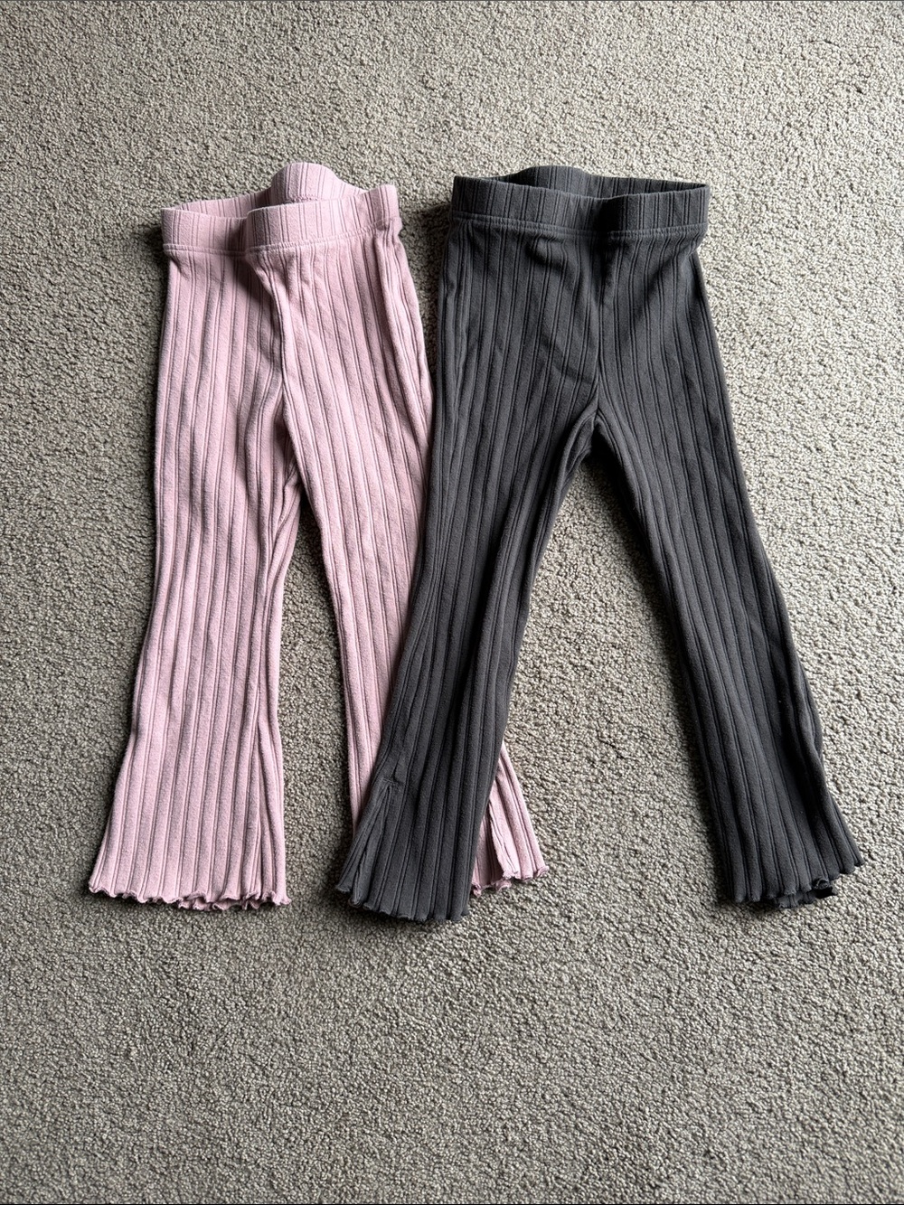 Little Co ribbed flare pants